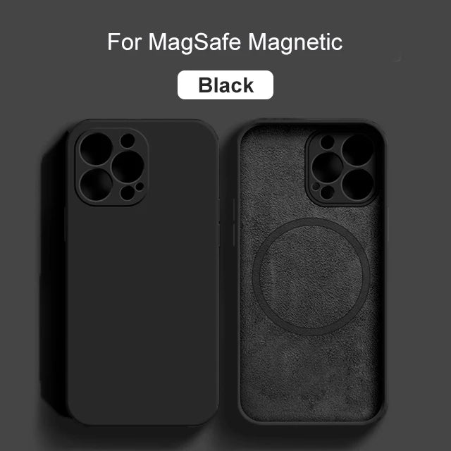 Silicone Phone Case with Magsafe For iPhone models 1/2