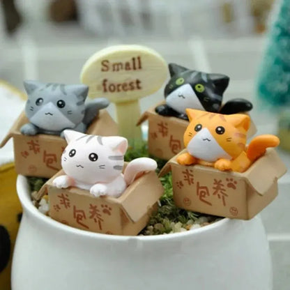 4pcs Mini Cat Ornament