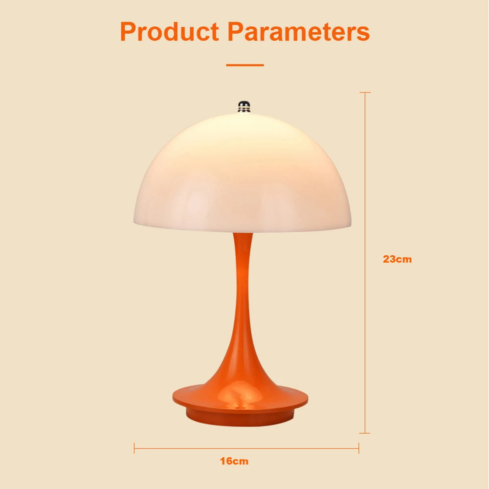 Dimmable Mushroom-Shaped Table Lamp