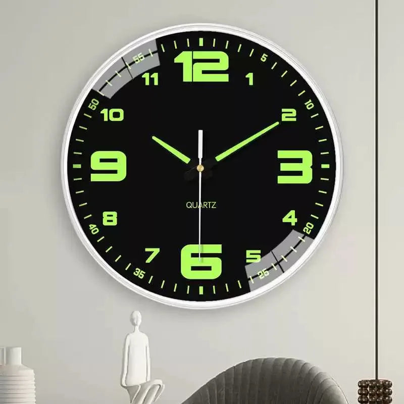 Luminous Quartz Wall Clock