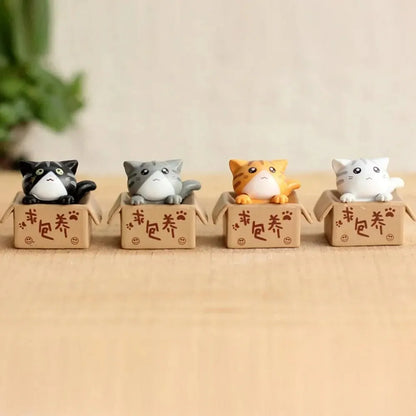 4pcs Mini Cat Ornament