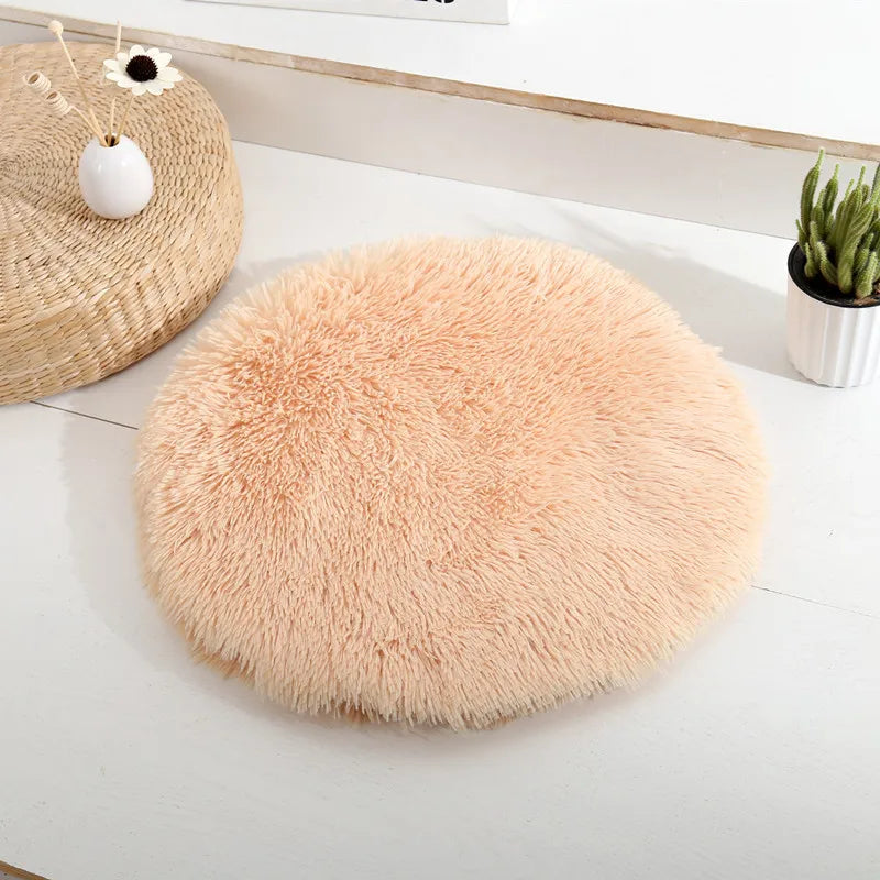 Soft Plush Round Pet Bed Mat