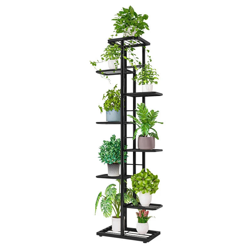 Cordal Shining Stand for Flowers – 6/7/8-Layer Iron Plant Holder Shelf for Home and Garden Decoration!