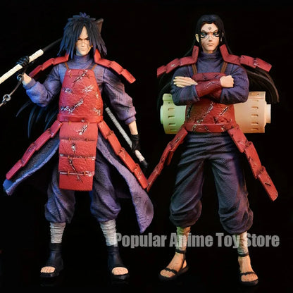 BANDAI Naruto Shippuden Figure Uchiha Madara Fgiure Senju Hashirama Action Figure