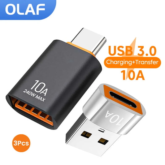 USB 3.0 To Type C Adapter 10A OTG