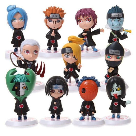 BANDAI 11 Pcs/Set Naruto Shippuden Anime  Figure