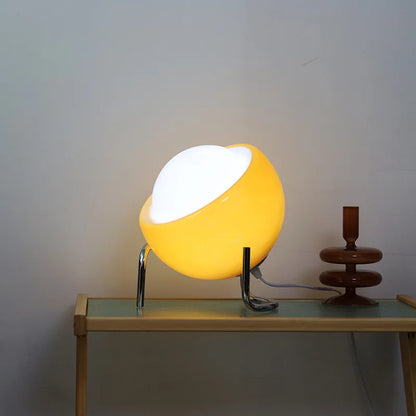 Glass Half Sphere Table Lamp