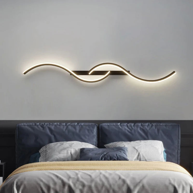 Aluminum S-Shaped Wall LED Lamp