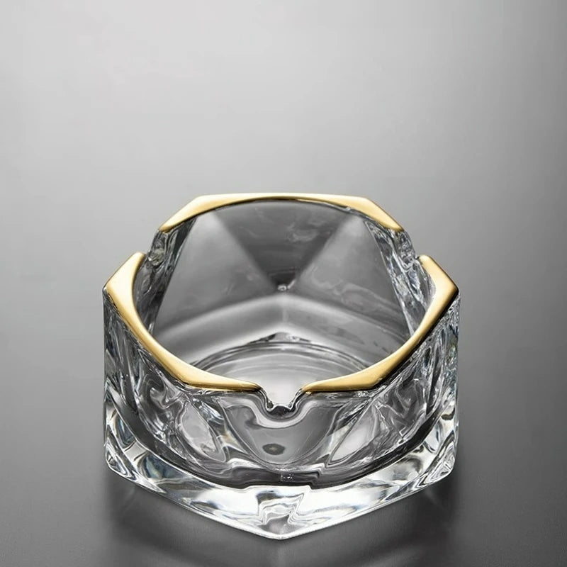 Hexagonal Glass Ashtray