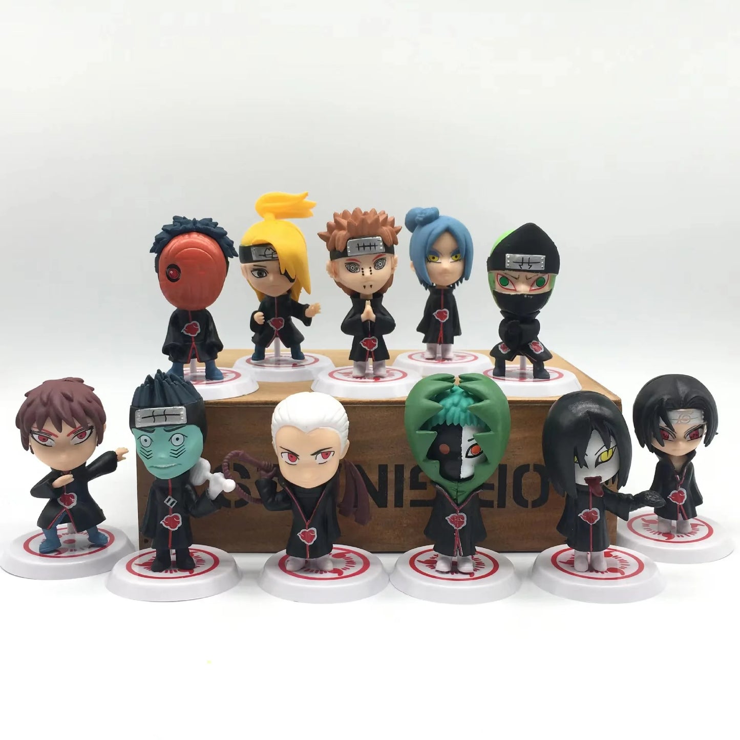 BANDAI 11 Pcs/Set Naruto Shippuden Anime  Figure