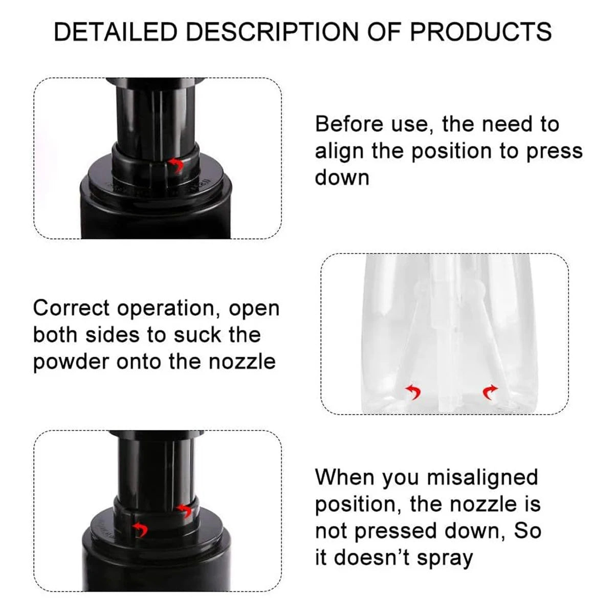 Powder Spray Bottle Set