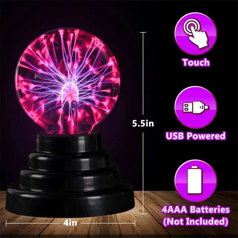 Plasma Ball Lamp with Touch Sensitivity