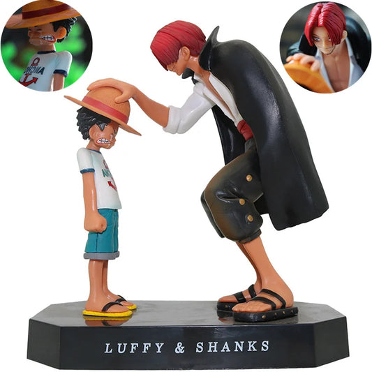 BANDAI One Piece ANIME Luffy Four Emperors Shanks Straw Hat  Action Figure