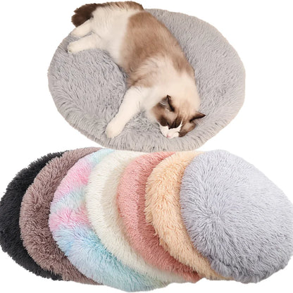 Soft Plush Round Pet Bed Mat