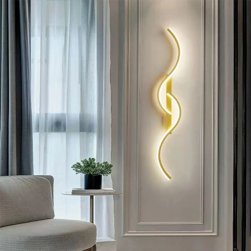 Aluminum S-Shaped Wall LED Lamp