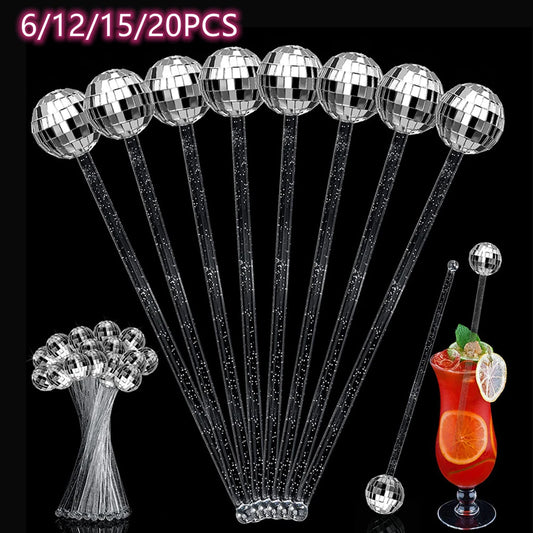 Disco Ball Drink Stirrers – Add Fun to Your Beverages with Mini Disco Balls!