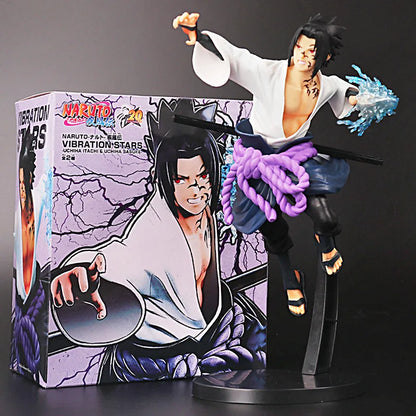 BANDAI Naruto Shippuden Anime Uchiha Sasuke Action Figure Fighting Chidori