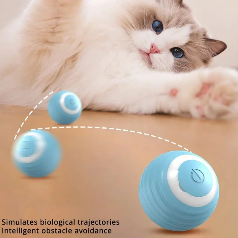 Smart Obstacle-Avoidance Cat Toy Ball