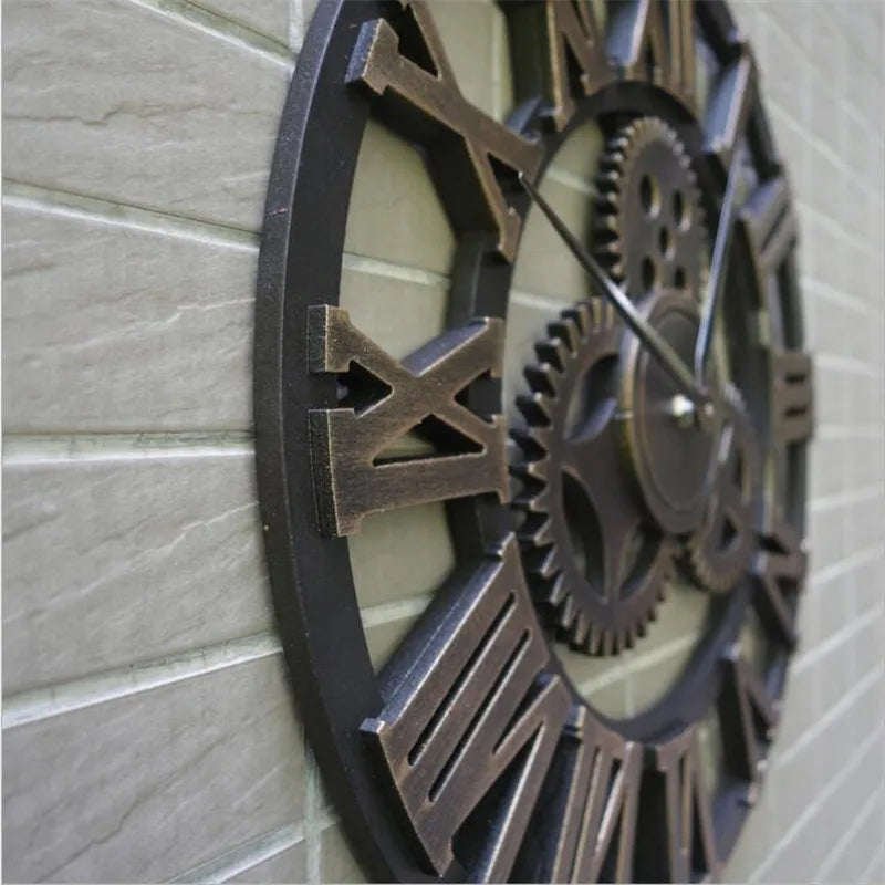 Retro Industrial Wall Clock