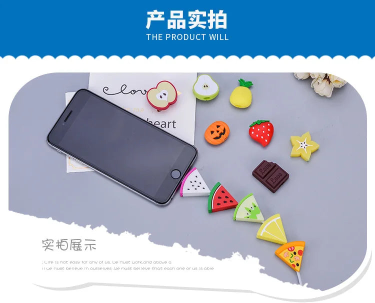 Cute Fruits Charger Protector