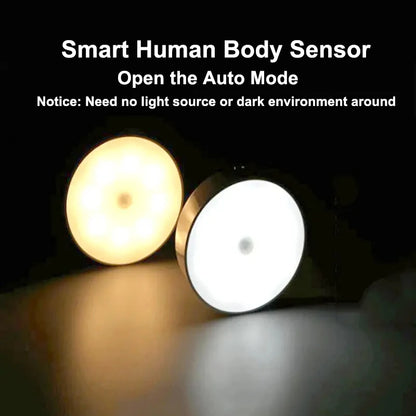 Smart LED Night Light with Human Body Sensor – Illuminate Your Space Automatically!