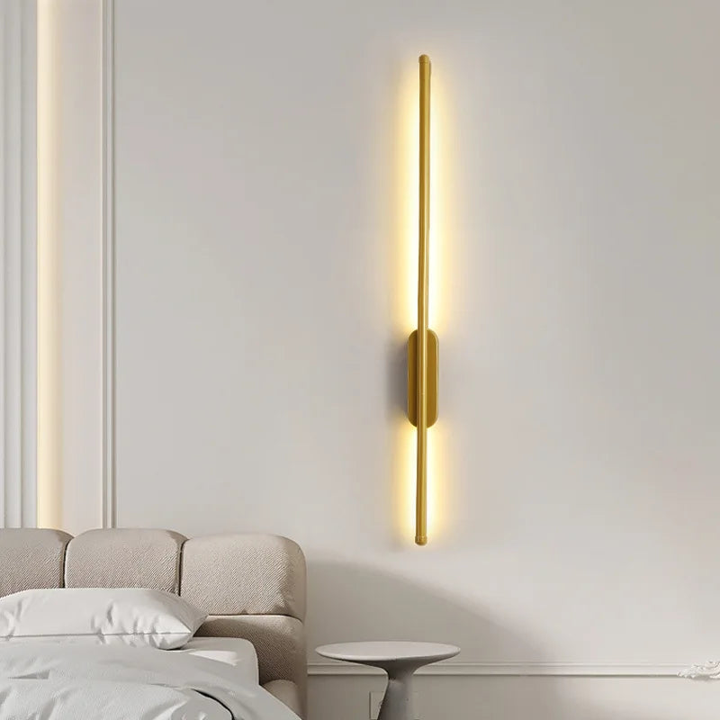 Sleek Pole-Shaped Modern LED Wall Lamp