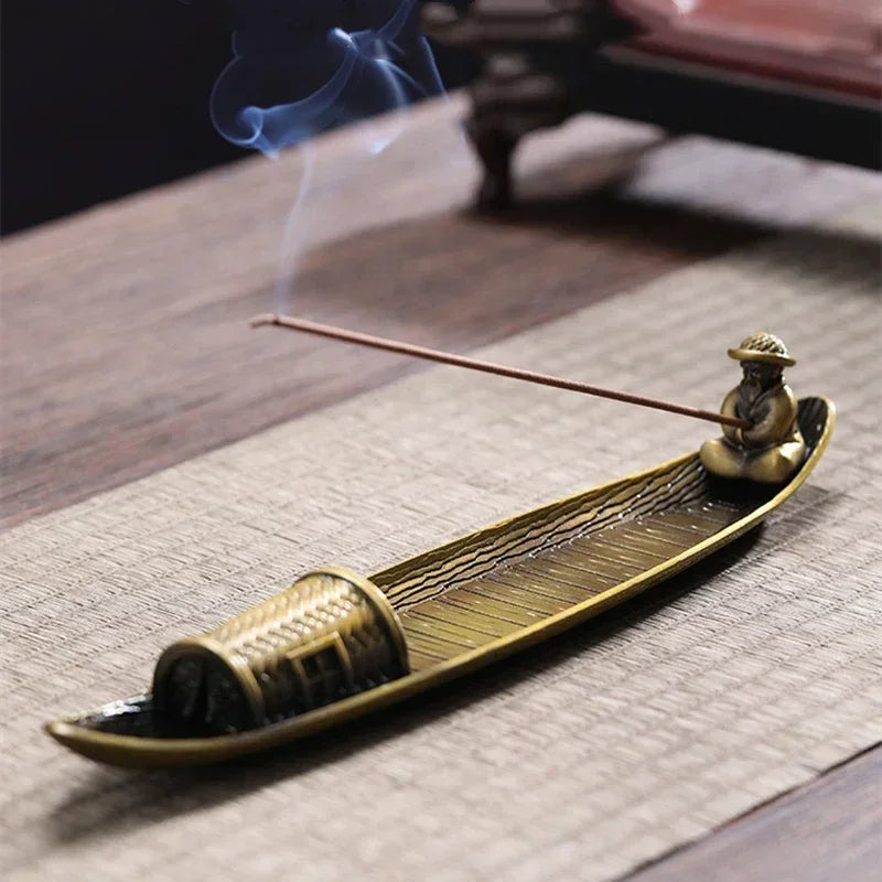 Chinese Boat Incense Stick Holder