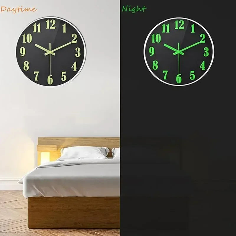 Luminous Quartz Wall Clock