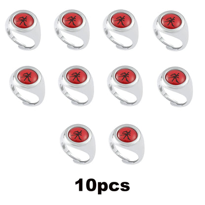 SET Naruto Metal Rings Anime