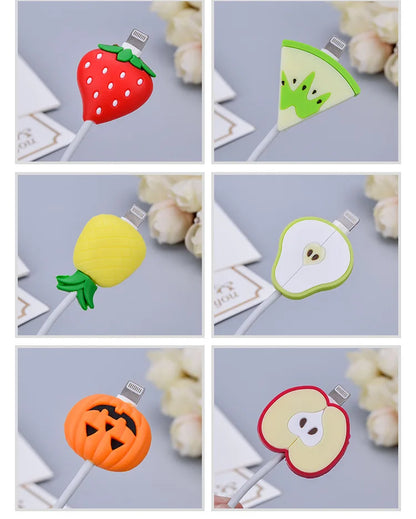 Cute Fruits Charger Protector