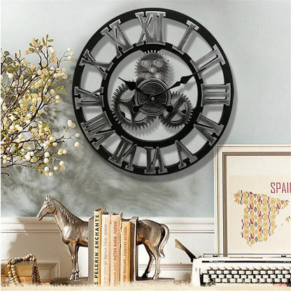 Retro Industrial Wall Clock