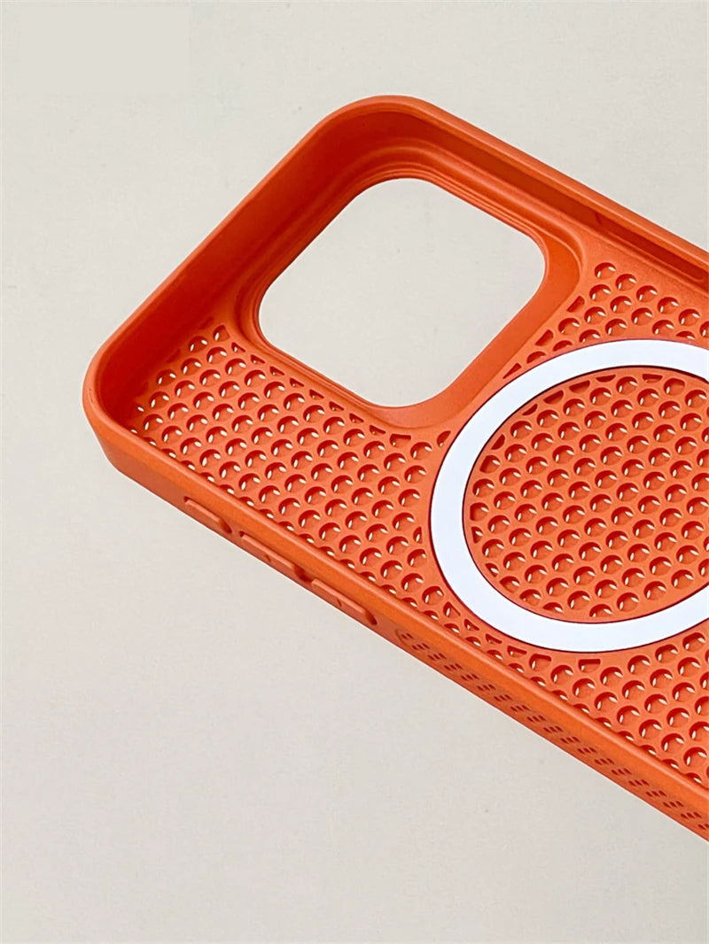 Heat Dissipation Mesh Magnetic Case for iPhone series