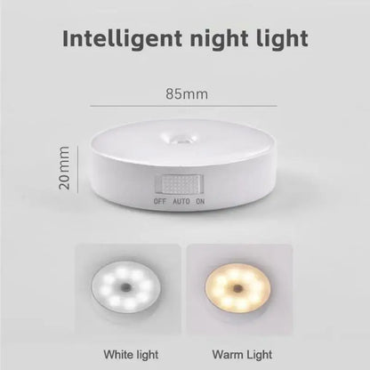 Smart LED Night Light with Human Body Sensor – Illuminate Your Space Automatically!