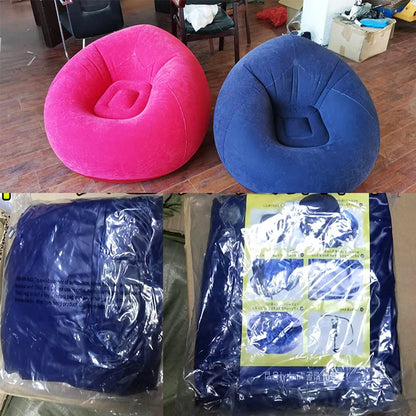 Large Lazy Inflatable Sofa Chairs PVC Lounger Seat Bean Bag Sofas Pouf Puff Couch Tatami Living Room Supply Outdoor Camping