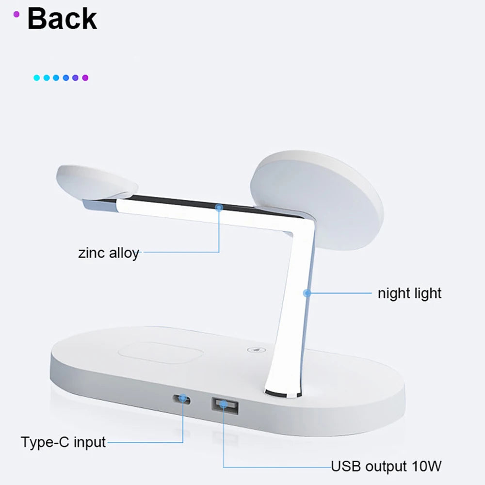 3 in 1 Magnetic Wireless Charger Stand For Apple Devices