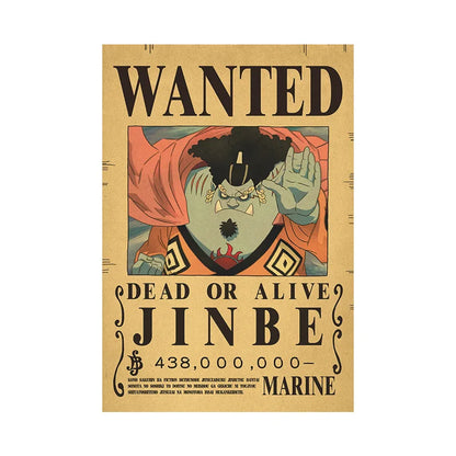 Anime One Piece  Wanted Posters Figures Vintage