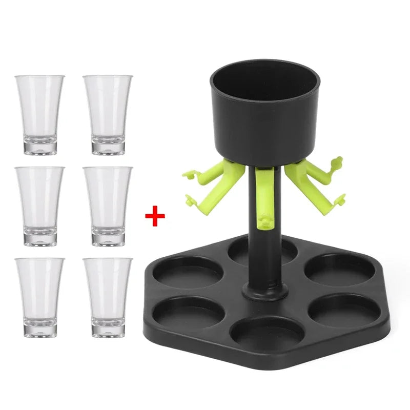 6-Shot Glass Dispenser with Lid