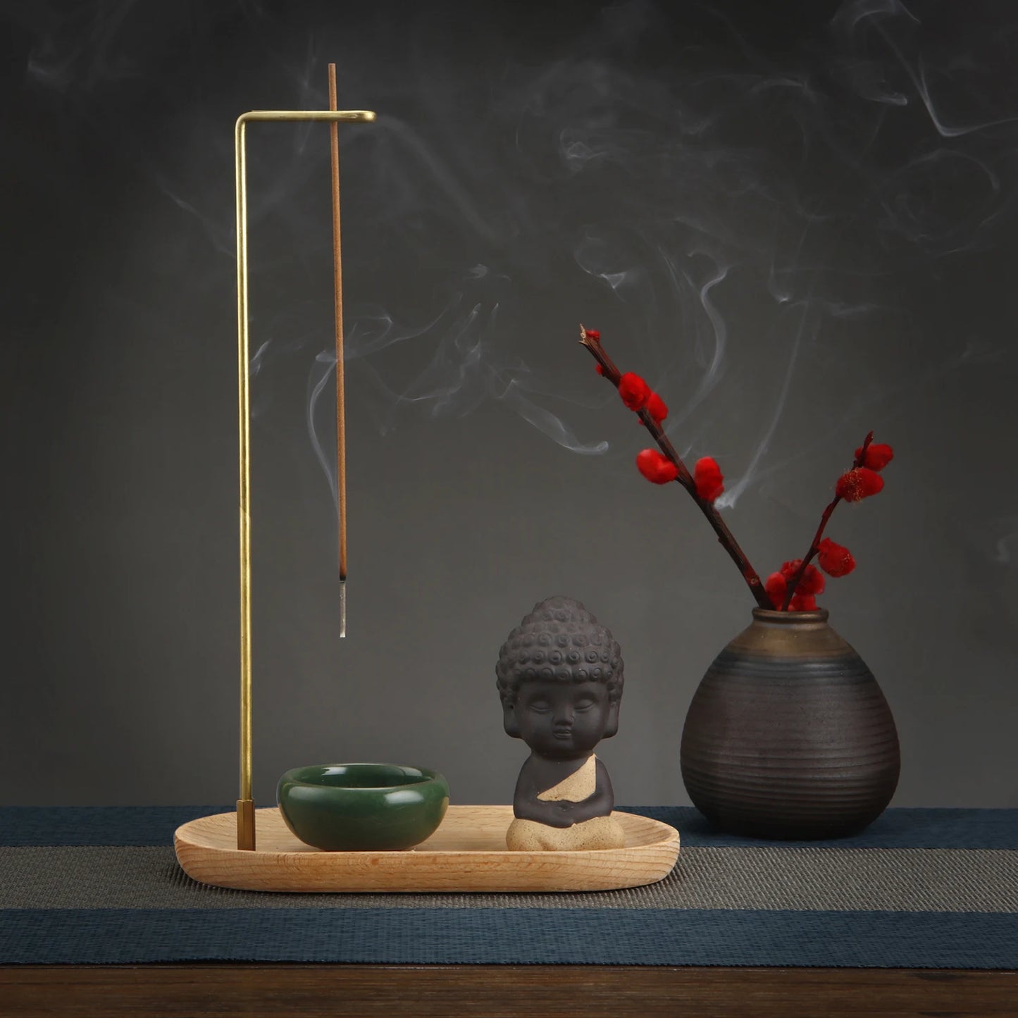 Decorative Ceramic Buddha Incense Holder