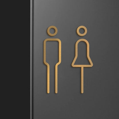 Stylish Toilet Sign