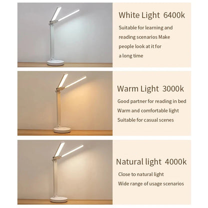 LED Desk Lamp with 3 Levels Dimmable Touch Control