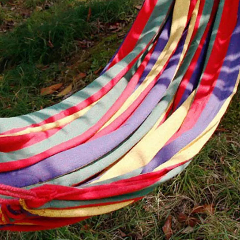 Thick Canvas Hammock – Portable Outdoor Swing for Camping and Relaxation!