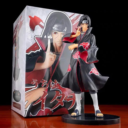 23cm Naruto Anime Figures Akatsuki Gk Uchiha Itachi Tsukuyomi Manga Statue PVC Action Figures Collectible Shippuden Model Toys