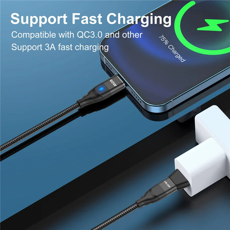 3in1 60W PD Fast Charging USB Cable