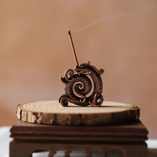 Copper Chiese Dragon Incense Holder