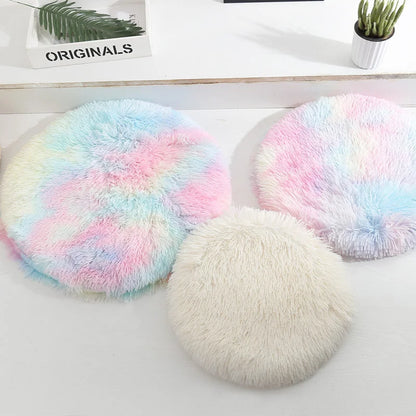 Soft Plush Round Pet Bed Mat