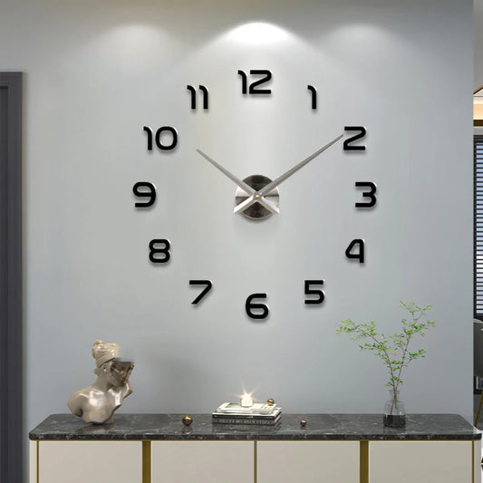 Large 3D Wall Clock