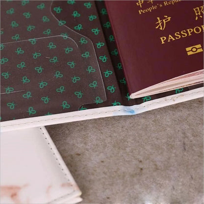 Stylish Faux Leather Passport Holder