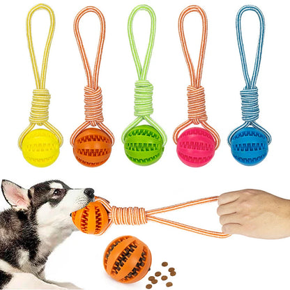 Dog Toy Ball with Rope