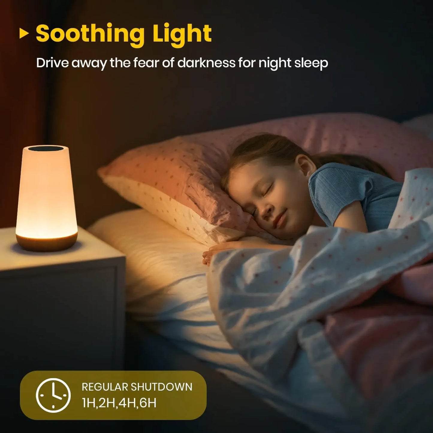 RGB Touch Night Light – Versatile and Adjustable Illumination