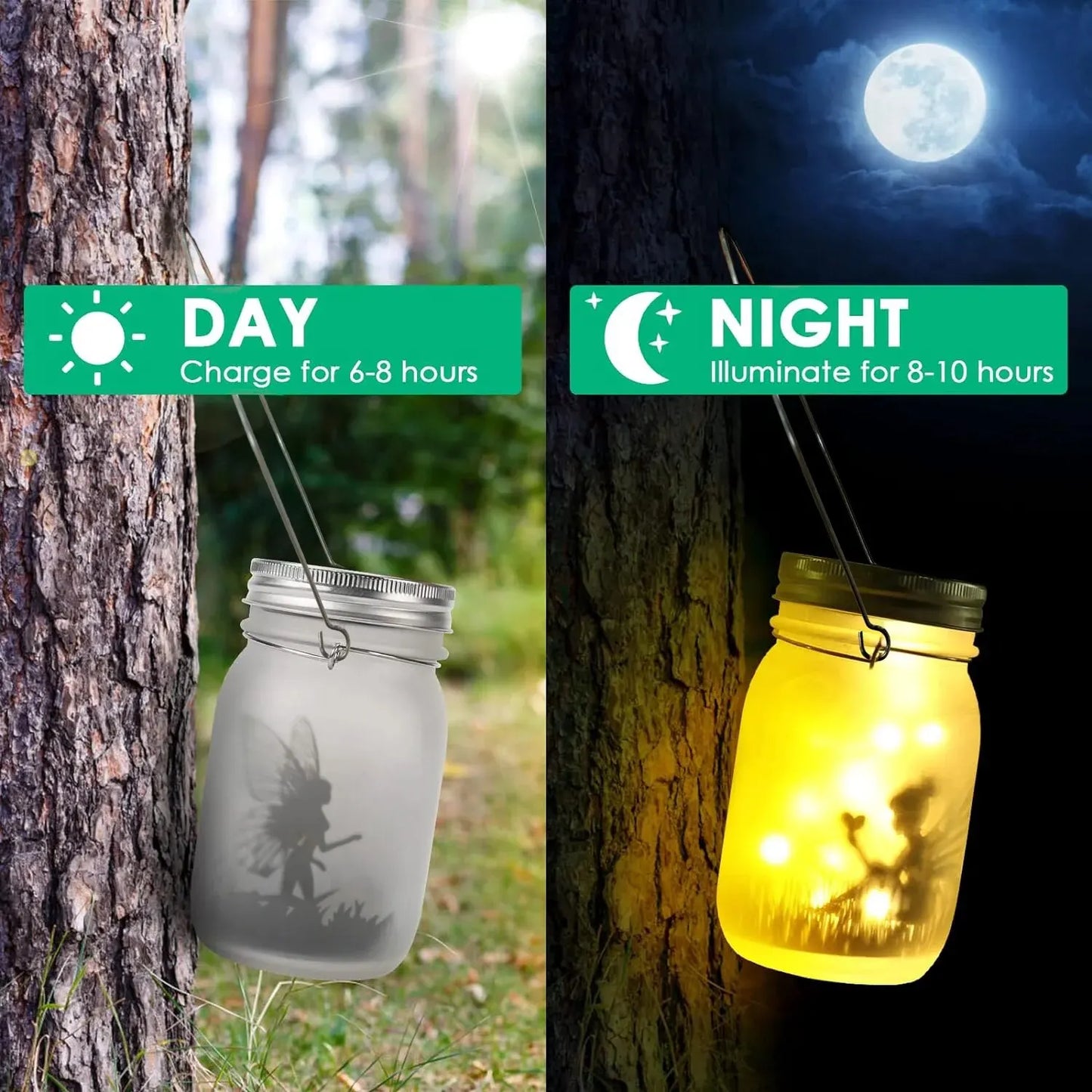 Solar Fairy Jar Light Lantern